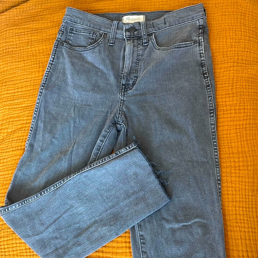 Madewell Grey/Gray Wash Stovepipe Jeans Sz 26 new without tags NWT